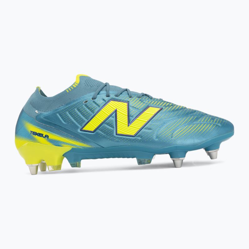 Futbolo bateliai New Balance Tekela Elite Low V5 SG metallic blue/alkaline green/team navy 2