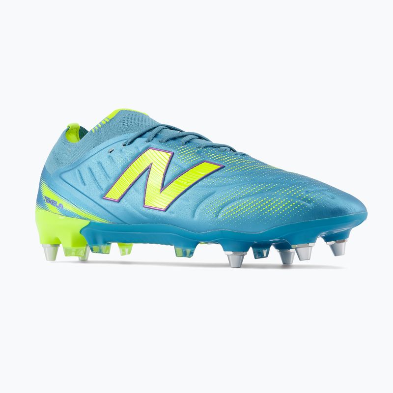 Futbolo bateliai New Balance Tekela Elite Low V5 SG metallic blue/alkaline green/team navy