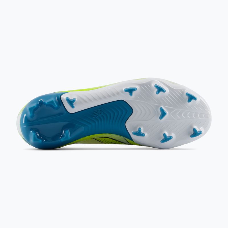 Vaikiški futbolo bateliai New Balance Furon Team V9 FG white/alkaline green 5