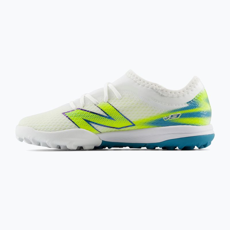 Vaikiški futbolo bateliai New Balance Furon Team V9 TF white/alkaline green 2