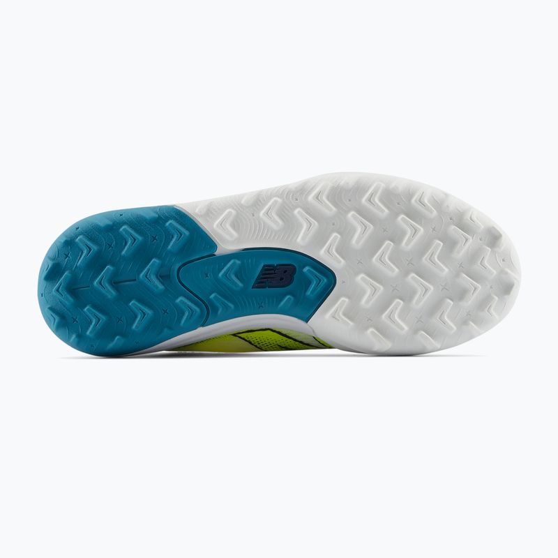 Vaikiški futbolo bateliai New Balance Furon Team V9 TF white/alkaline green 5