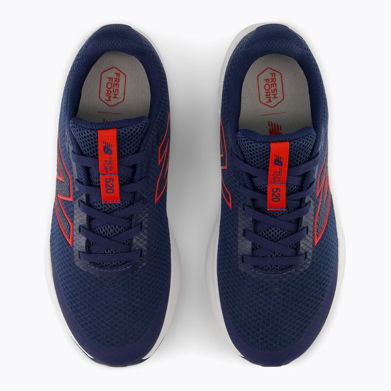 Vaikiški bėgimo bateliai New Balance 520's Lace V9 nb navy/true red 7