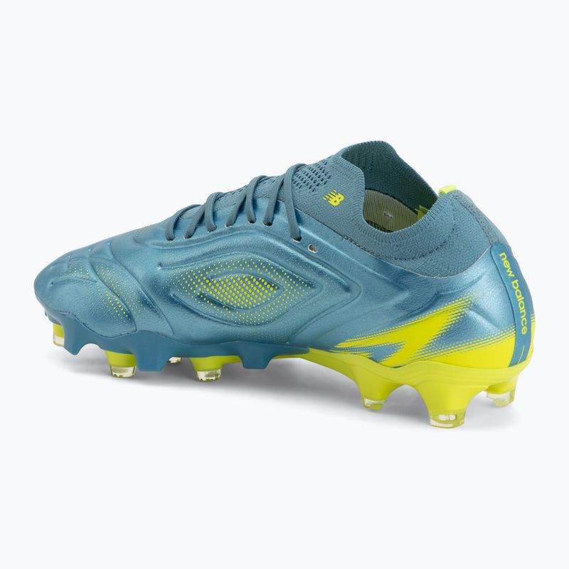 Futbolo bateliai New Balance Tekela Pro Low V5 FG metallic blue/alkaline green/Team Navy 3