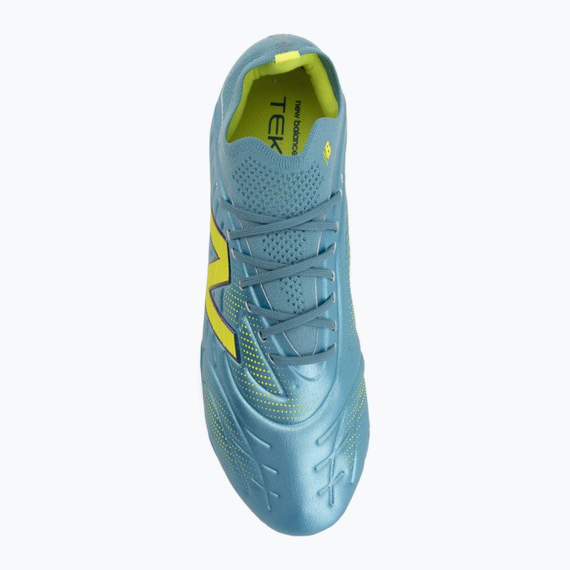 Futbolo bateliai New Balance Tekela Pro Low V5 FG metallic blue/alkaline green/Team Navy 5
