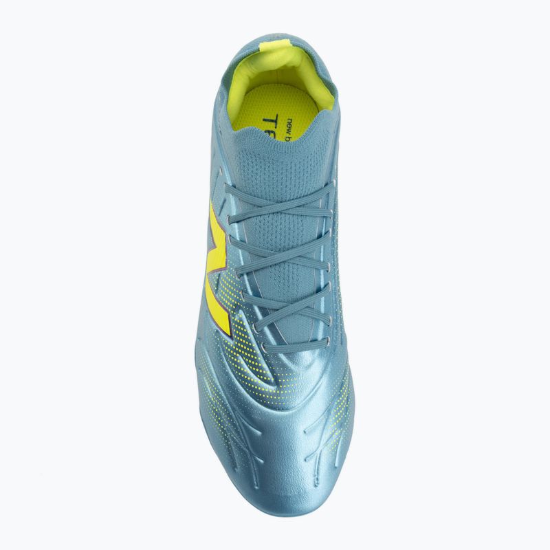 Futbolo bateliai New Balance Tekela Team Low V5 FG metallic blue/alkaline green/team navy 5