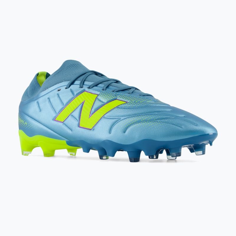 Futbolo bateliai New Balance Tekela Team Low V5 FG metallic blue/alkaline green/team navy
