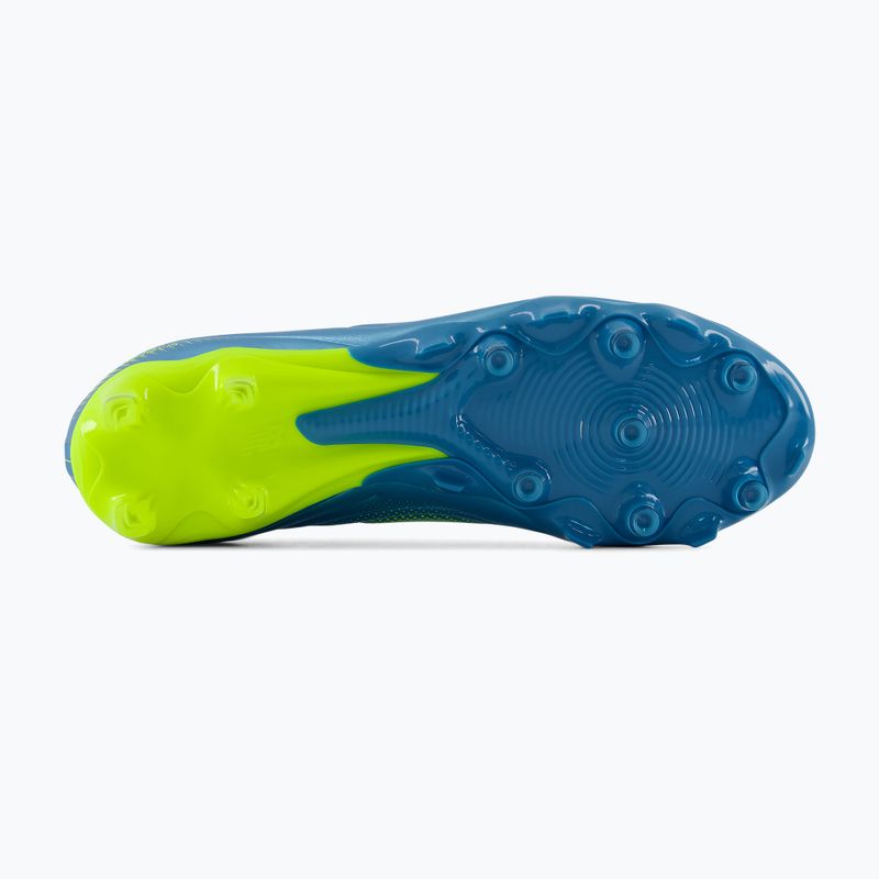 Futbolo bateliai New Balance Tekela Team Low V5 FG metallic blue/alkaline green/team navy 4