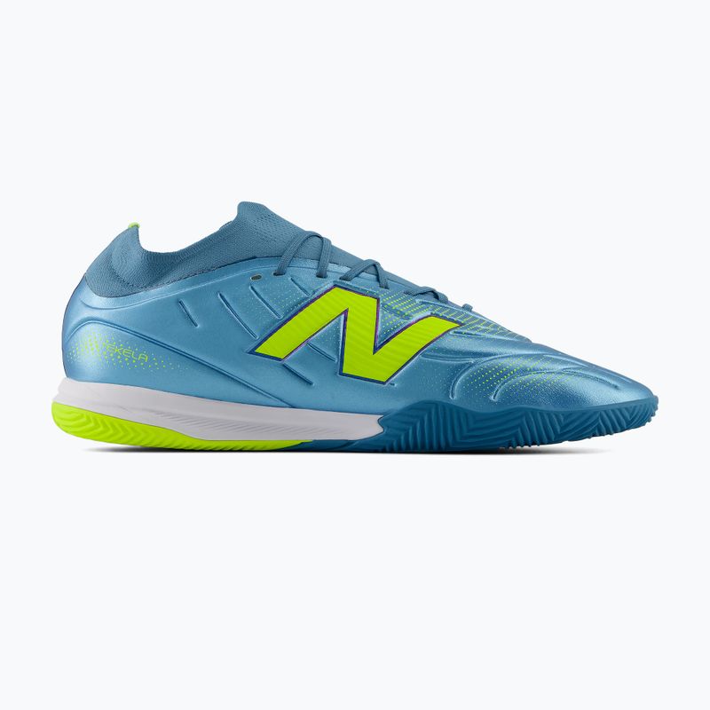 Futbolo bateliai New Balance Tekela Team Low V5 IN metallic blue/alkaline green/team navy 2