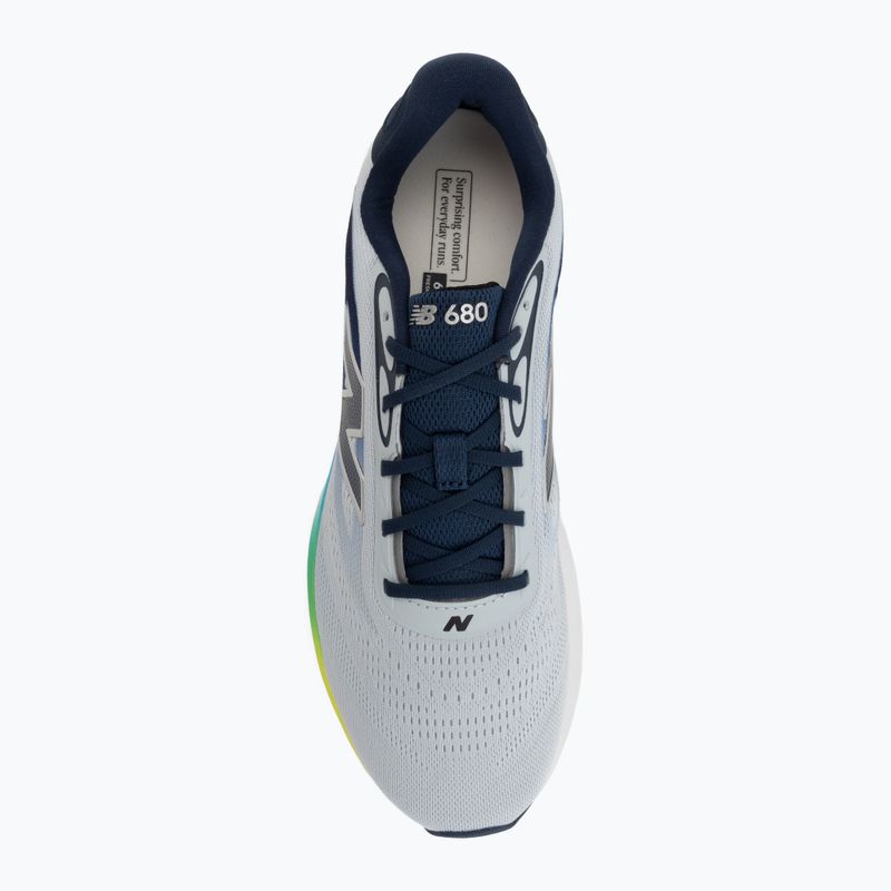 Vyriški bėgimo batai New Balance Fresh Foam 680's V9 light zinc blue/altitude/alkaline green 5