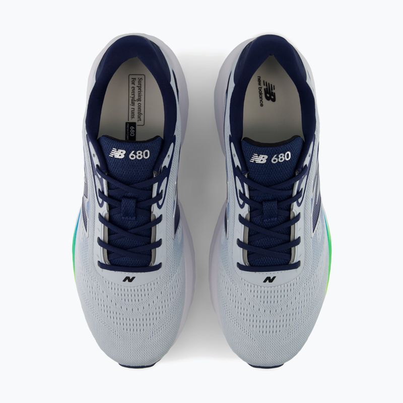 Vyriški bėgimo batai New Balance Fresh Foam 680's V9 light zinc blue/altitude/alkaline green 4