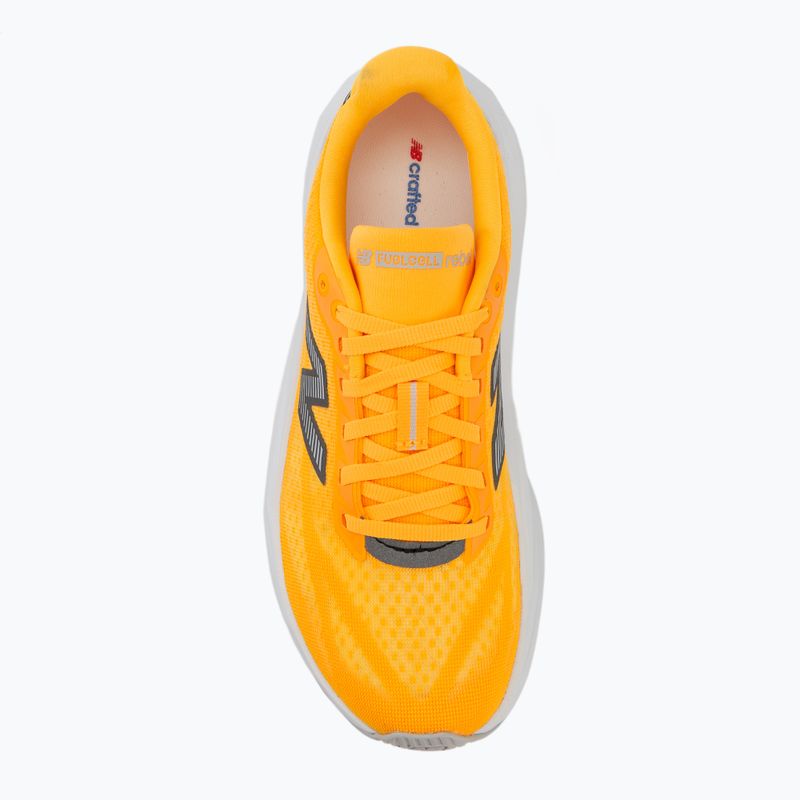 Moteriški bėgimo batai New Balance FuelCell Rebel V5 satsuma orange/grey matter 5