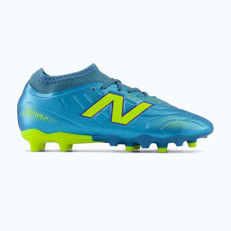 Vaikiški futbolo bateliai New Balance Tekela Team V5 FG metallic blue/alkaline green 2