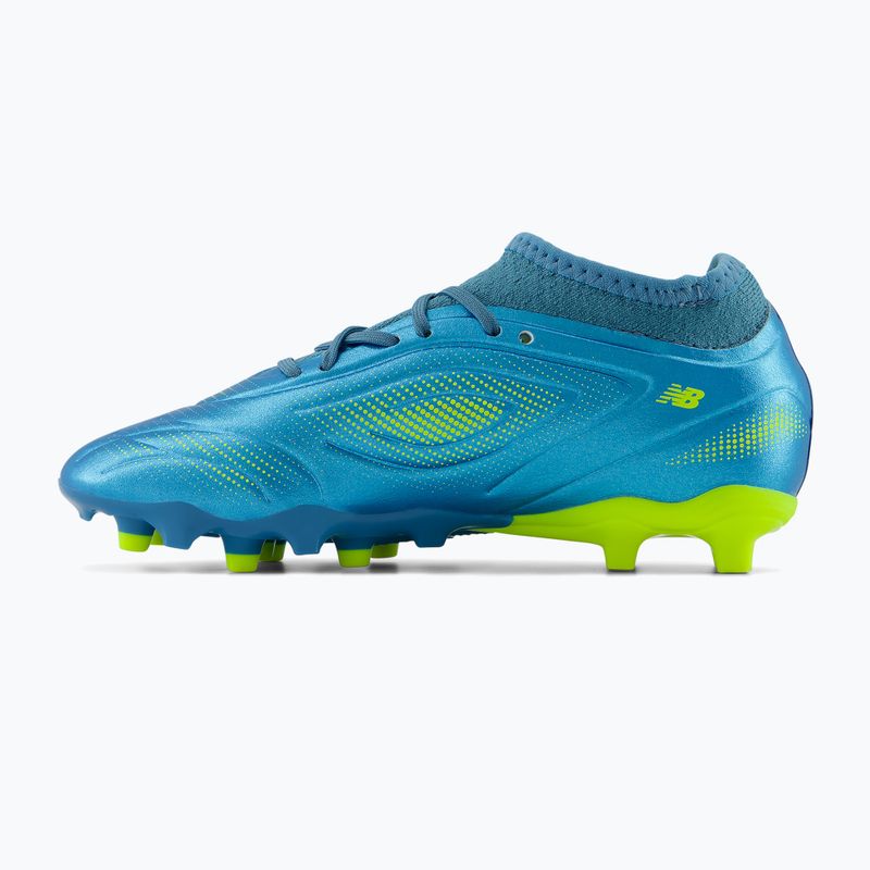 Vaikiški futbolo bateliai New Balance Tekela Team V5 FG metallic blue/alkaline green 3