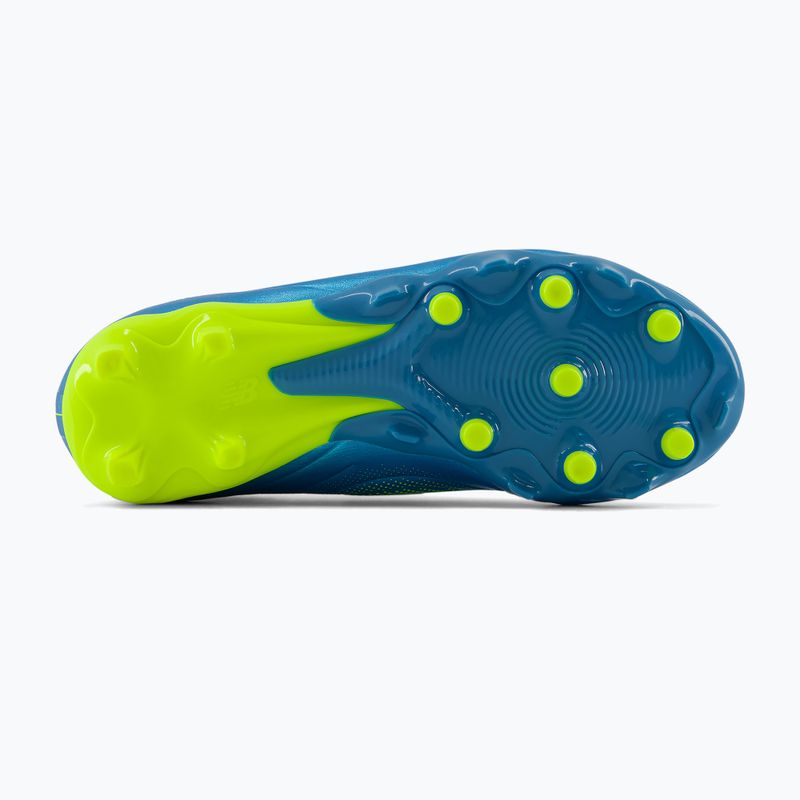 Vaikiški futbolo bateliai New Balance Tekela Team V5 FG metallic blue/alkaline green 4