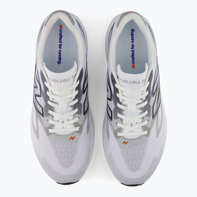 Vyriški bėgimo batai New Balance FuelCell Flite-R V1 white/slate grey/neo flame 7