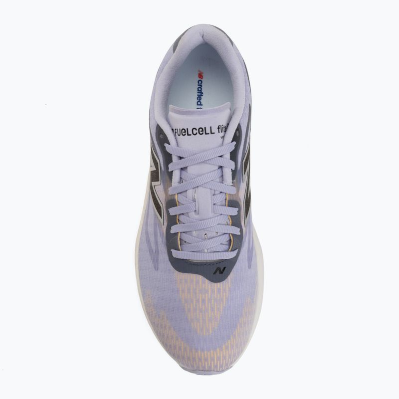 Vyriški bėgimo batai New Balance FuelCell Flite-R V1 smoked violet/satsuma orange/meteorite 5