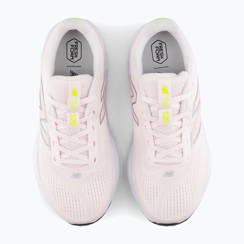 Moteriški bėgimo batai New Balance Fresh Foam 520's V9 pink salt/pink granite/silver metallic 5