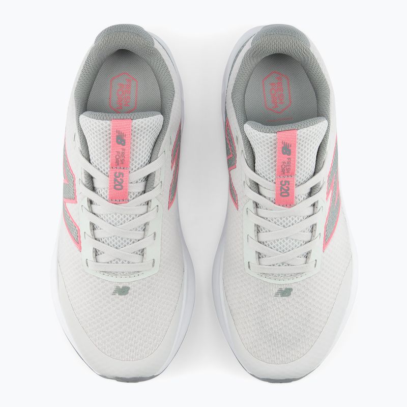 Vaikiški bėgimo bateliai New Balance 520's Lace V9 grey matter/signal pink 7