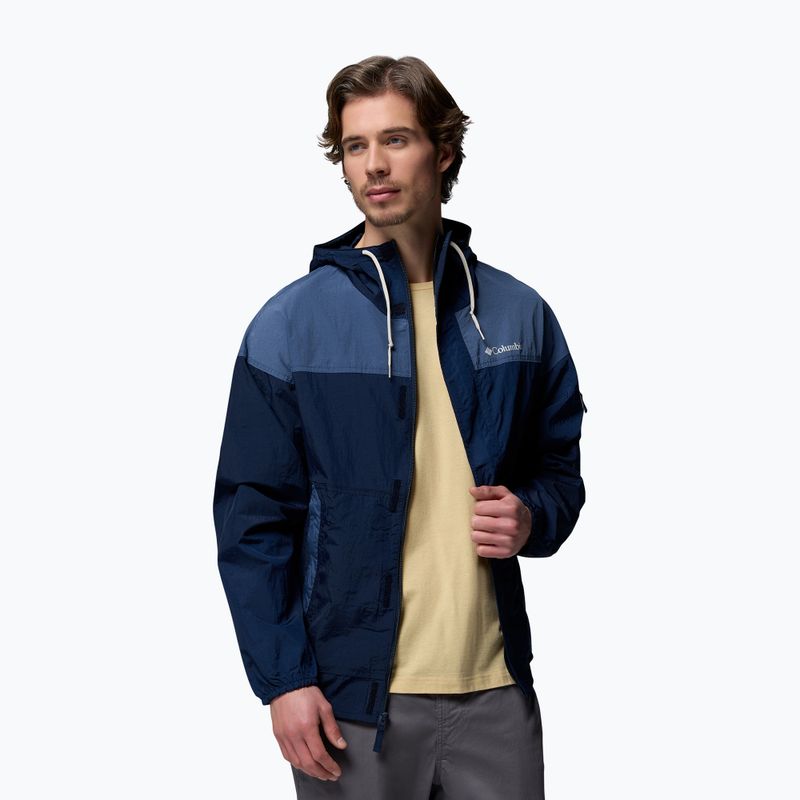 Vyriška vėjui atspari striukė Columbia Challenger II Windbreaker collegiate navy/dark mountain 5