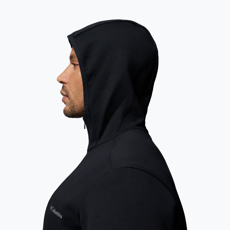 Vyriškas žygio džemperis Columbia Tech Spacer Knit Hoodie black/black 7
