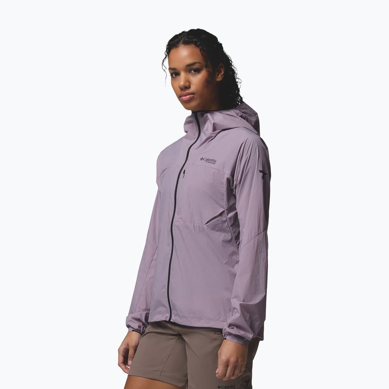 Moteriška vėjui atspari striukė Columbia Khyex Pro Wind shale purple 4
