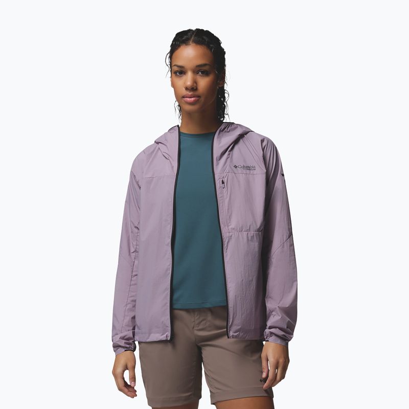 Moteriška vėjui atspari striukė Columbia Khyex Pro Wind shale purple 5