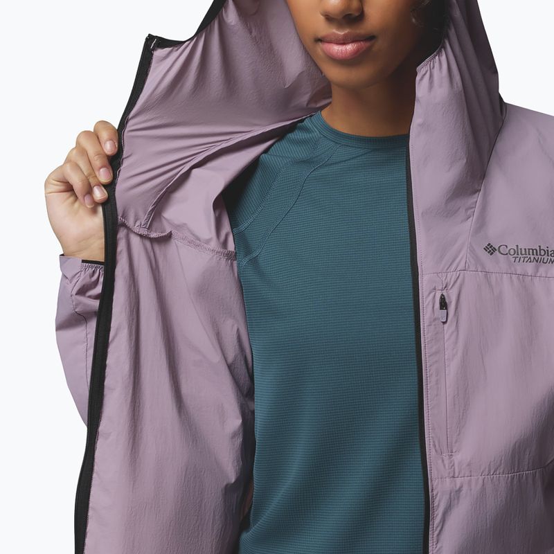 Moteriška vėjui atspari striukė Columbia Khyex Pro Wind shale purple 9