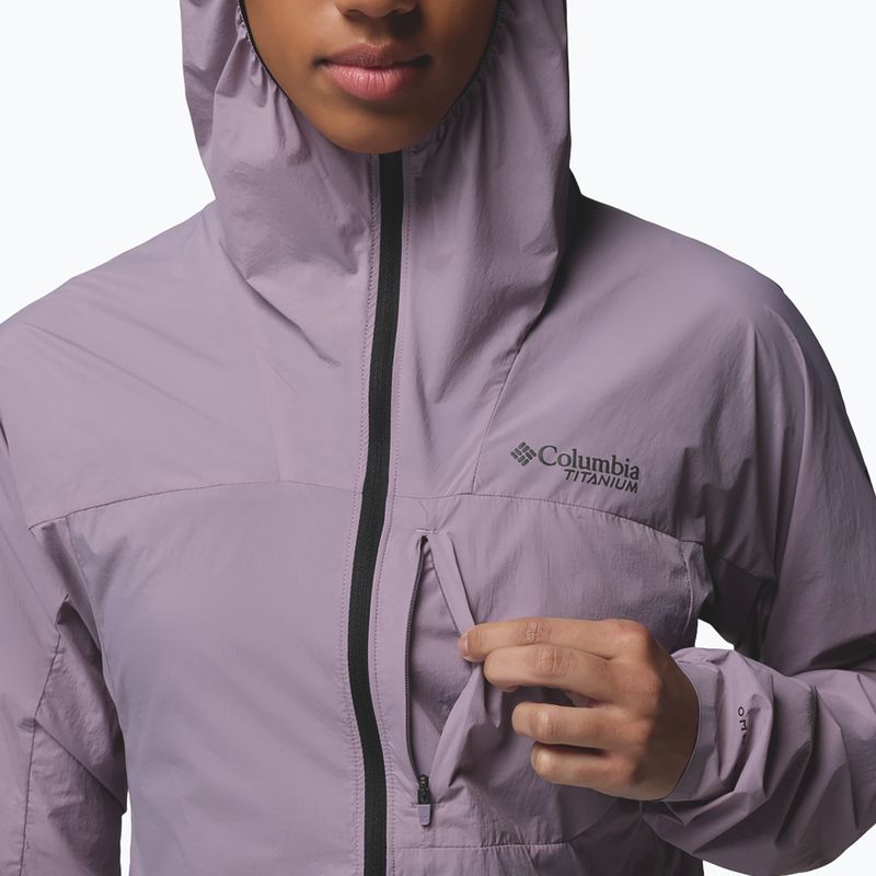 Moteriška vėjui atspari striukė Columbia Khyex Pro Wind shale purple 10