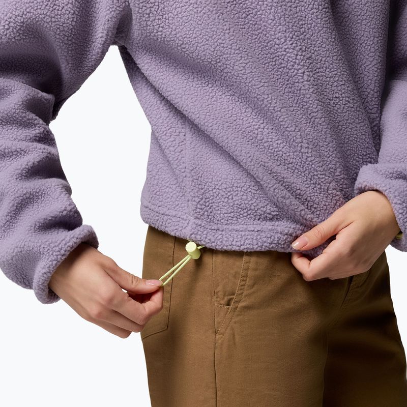 Moteriškas flisinis džemperis Columbia Helvetia II Cropped Half Snap Fleece shale purple/lavender haze/citron haz 6