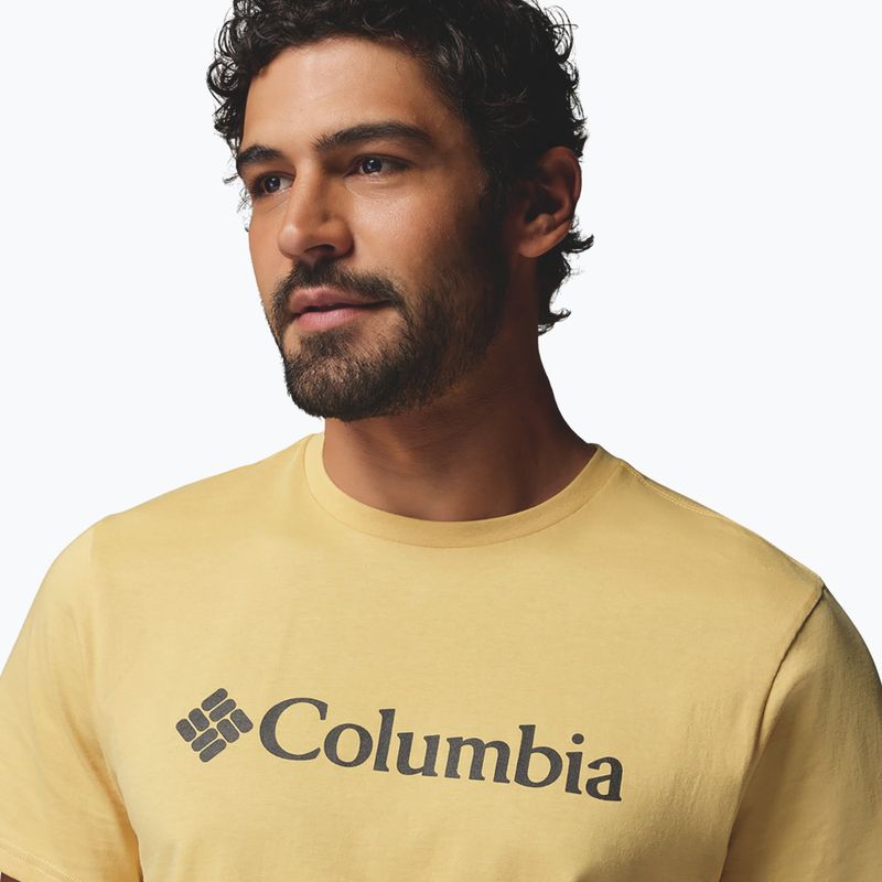 Vyriški marškinėliai Columbia CSC Basic Logo Tee sand dune/gem columbia 4