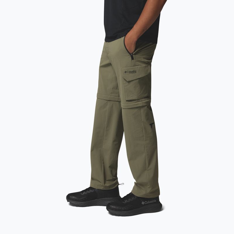 Vyriškos žygio kelnės Columbia Silver Ridge Elite Convertible stone green 4