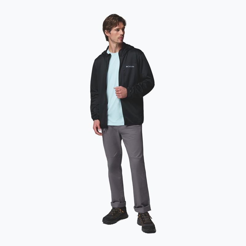 Vyriškas žygio džemperis Columbia Tall Heights Hdd Grid Fleece Full Zip black 2