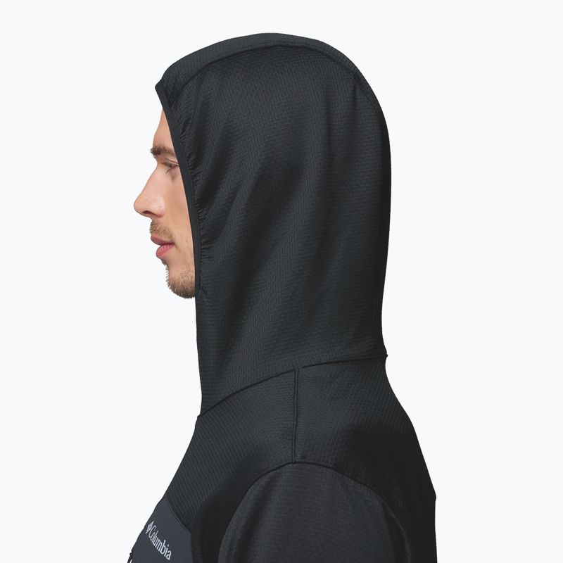 Vyriškas žygio džemperis Columbia Tall Heights Hdd Grid Fleece Full Zip black 6