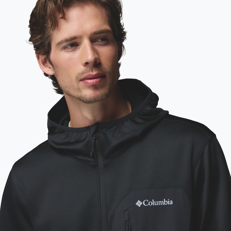 Vyriškas žygio džemperis Columbia Tall Heights Hdd Grid Fleece Full Zip black 8