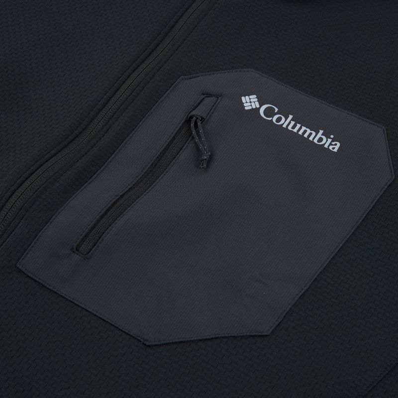 Vyriškas žygio džemperis Columbia Tall Heights Hdd Grid Fleece Full Zip black 3