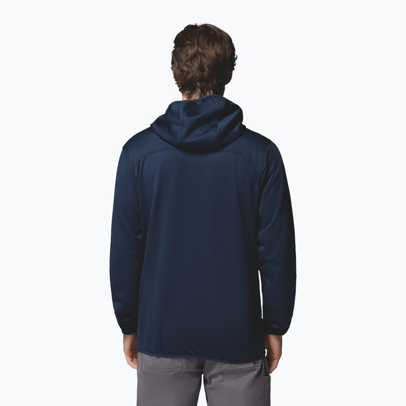 Vyriškas žygio džemperis Columbia Tall Heights Hdd Grid Fleece Full Zip collegiate navy/city grey 3