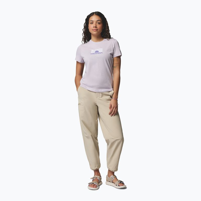 Moteriški marškinėliai Columbia Ruby Springs Graphic Fitted lavender pearl/brandrise 2