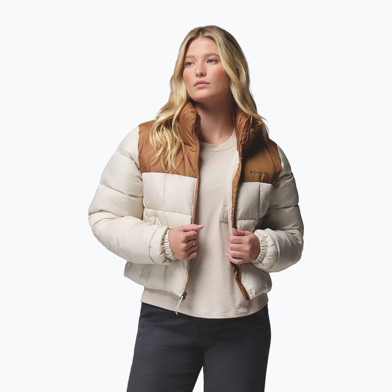 Moteriška šilta striukė Columbia Puffect III Cropped dark stone/camel brown 4