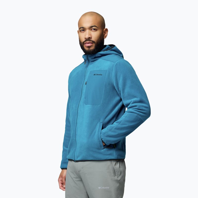 Vyriškas flisinis džemperis Columbia Pacific Arch 200 Hooded FZ Fleece Phoenix Blue 4
