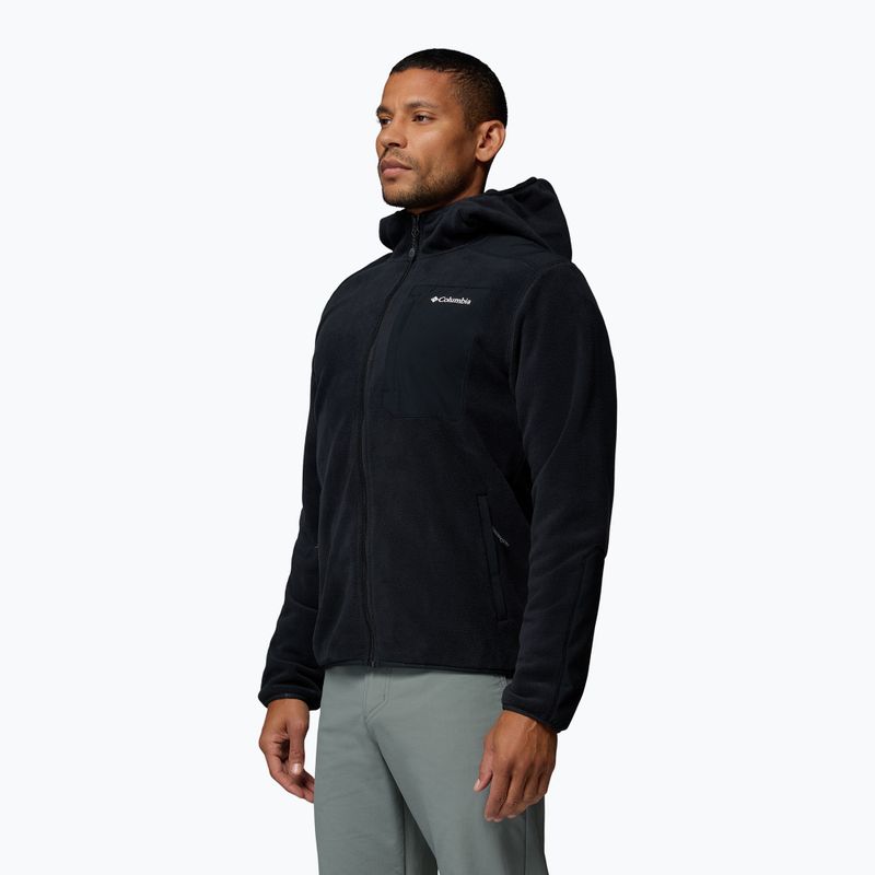 Vyriškas flisinis džemperis Columbia Pacific Arch 200 Hooded FZ Fleece Black 4