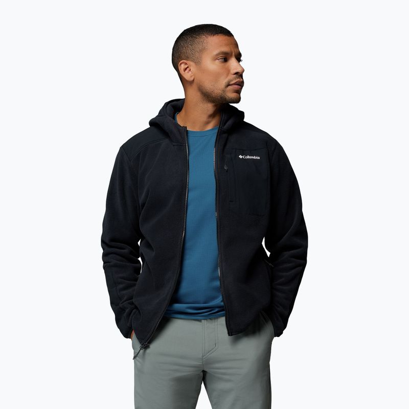 Vyriškas flisinis džemperis Columbia Pacific Arch 200 Hooded FZ Fleece Black 5