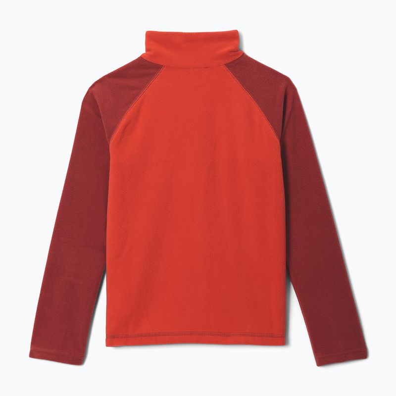 Vaikiškas flisinis džemperis Columbia Glacial Half Zip super sonic/red oxide 2