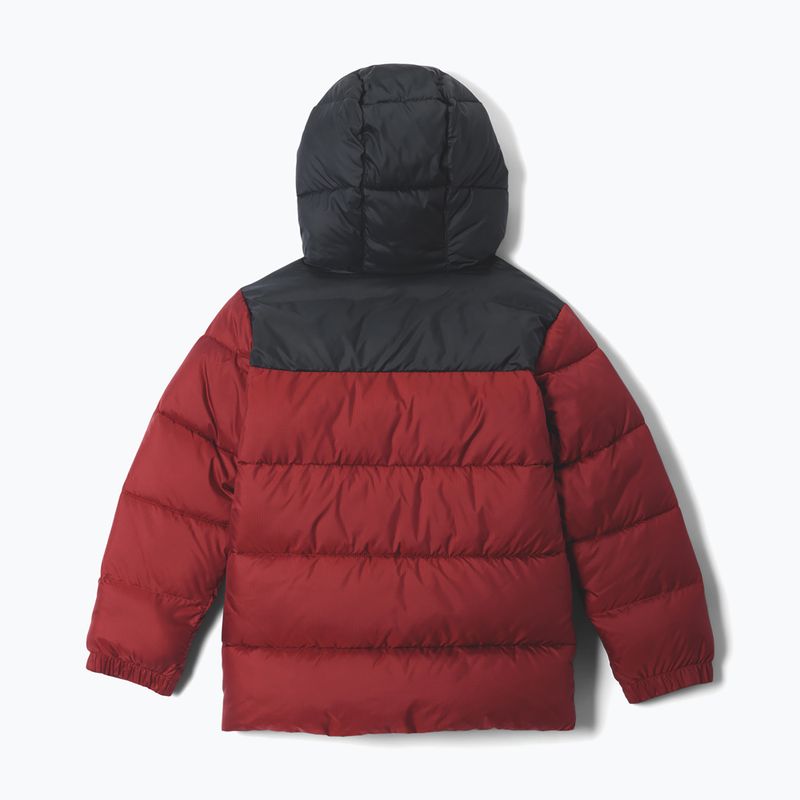 Šilta striukė vaikams Columbia Puffect Hooded Red Oxide/Black 2