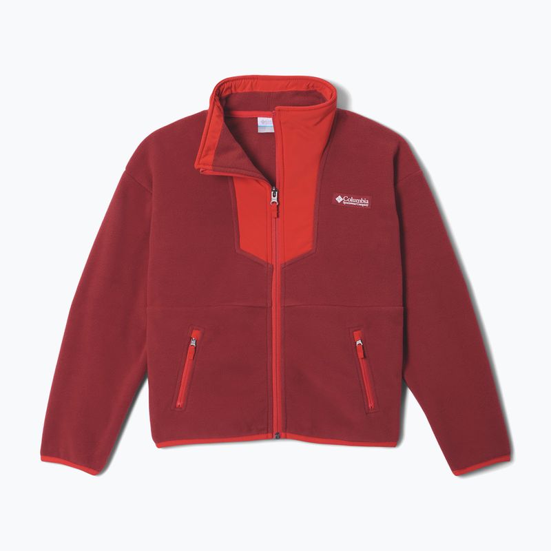 Vaikiškas flisinis džemperis Columbia Sequoia Grove Full Zip Fleece red oxide/super sonic