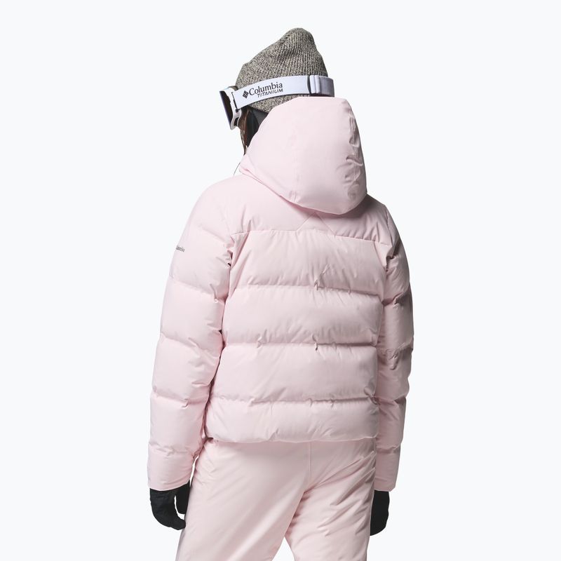 Moteriška slidinėjimo striukė Columbia Roffe Ridge Down Heat Seal powder pink 3