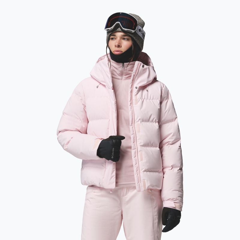 Moteriška slidinėjimo striukė Columbia Roffe Ridge Down Heat Seal powder pink 5