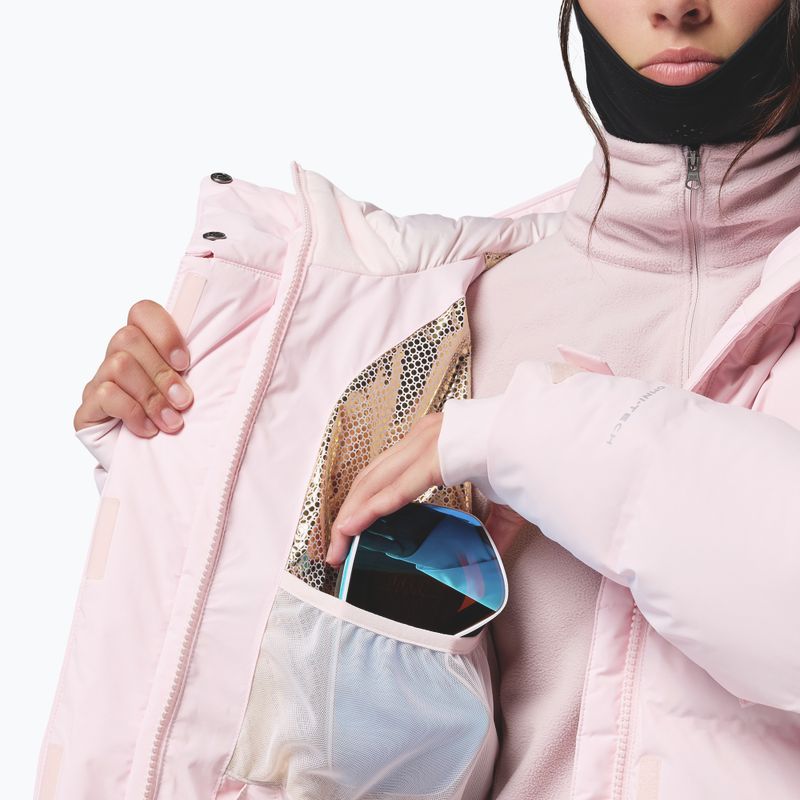 Moteriška slidinėjimo striukė Columbia Roffe Ridge Down Heat Seal powder pink 13