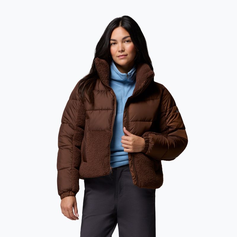 Moteriška hibridinė striukė Columbia Leadbetter Point II Sherpa Hybrid tobacco 5