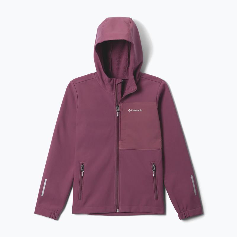 Vaikiška softshell striukė Columbia Ascender Hooded Softshell antique mauve