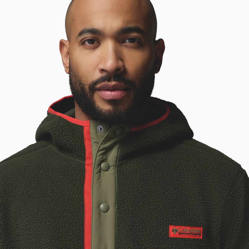 Vyriškas flisinis džemperis Columbia Helvetia II Hoodie Greenscape 5
